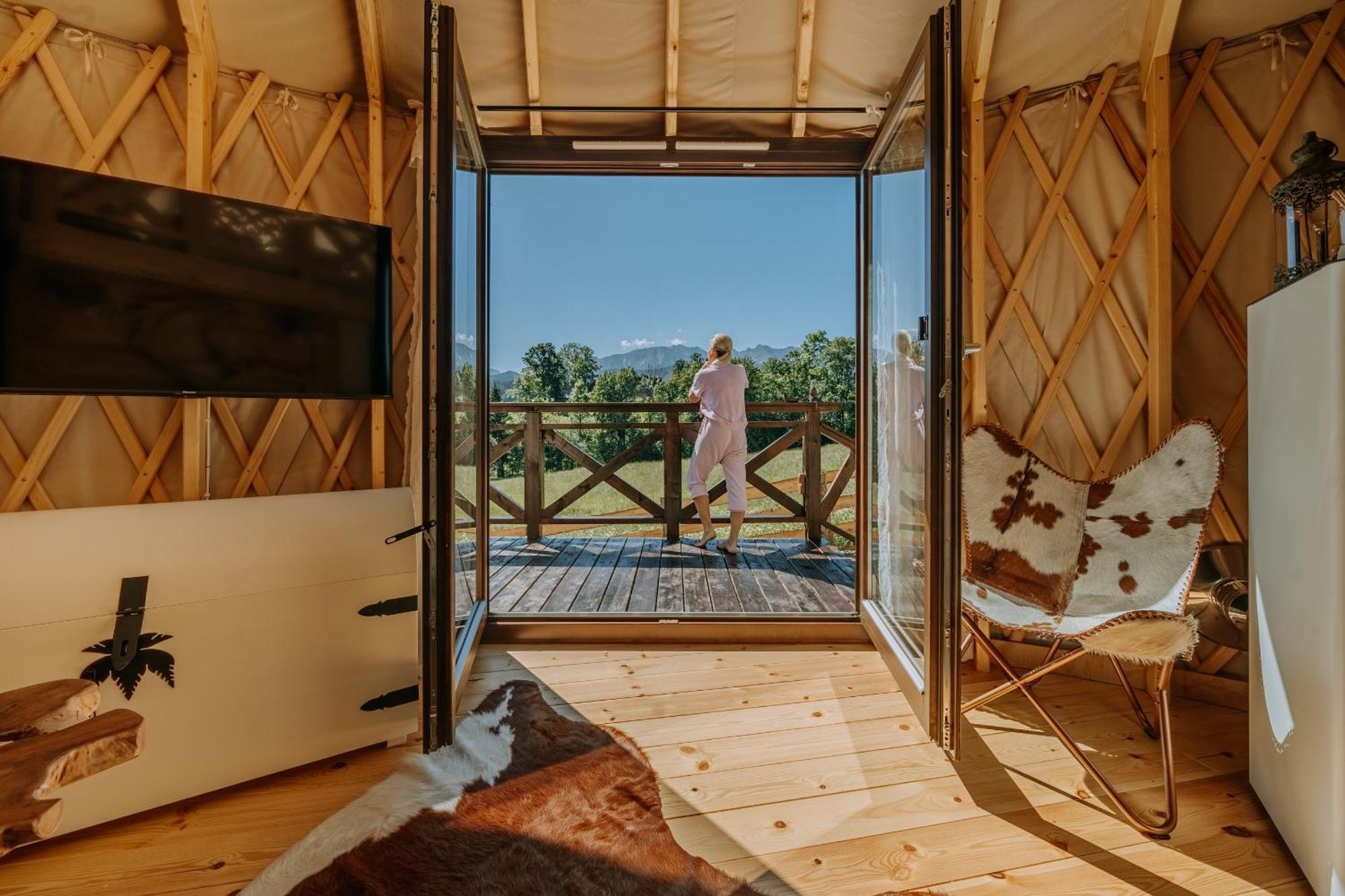 Jurta Na Wypasie - Luksusowy Namiot Z Widokiem Na Gory - Jacuzzi, Sauna, Split Ac, Private, Star View Zakopane Exterior foto