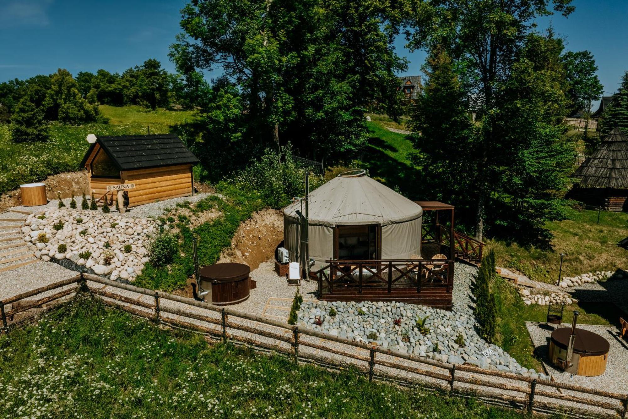 Jurta Na Wypasie - Luksusowy Namiot Z Widokiem Na Gory - Jacuzzi, Sauna, Split Ac, Private, Star View Zakopane Exterior foto