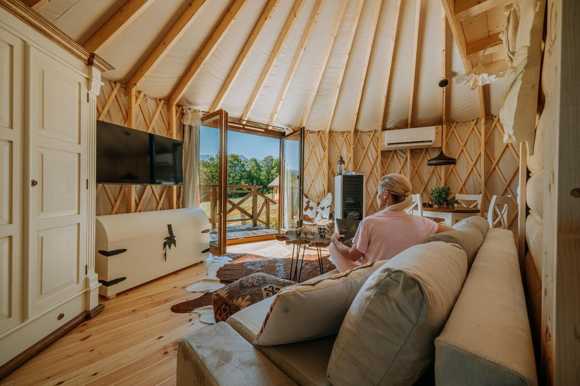 Jurta Na Wypasie - Luksusowy Namiot Z Widokiem Na Gory - Jacuzzi, Sauna, Split Ac, Private, Star View Zakopane Exterior foto