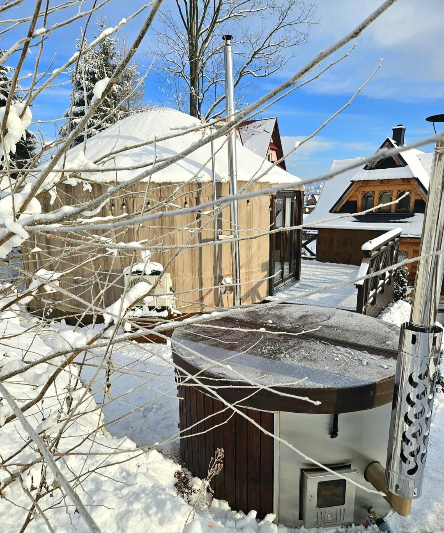 Jurta Na Wypasie - Luksusowy Namiot Z Widokiem Na Gory - Jacuzzi, Sauna, Split Ac, Private, Star View Zakopane Exterior foto